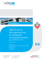 Montageanleitung für Vollwände und Sandwichwände