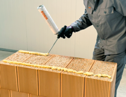 Wandstärke 50 - 17cm werden 2 Klebestränge EDER Dryfix benötigt